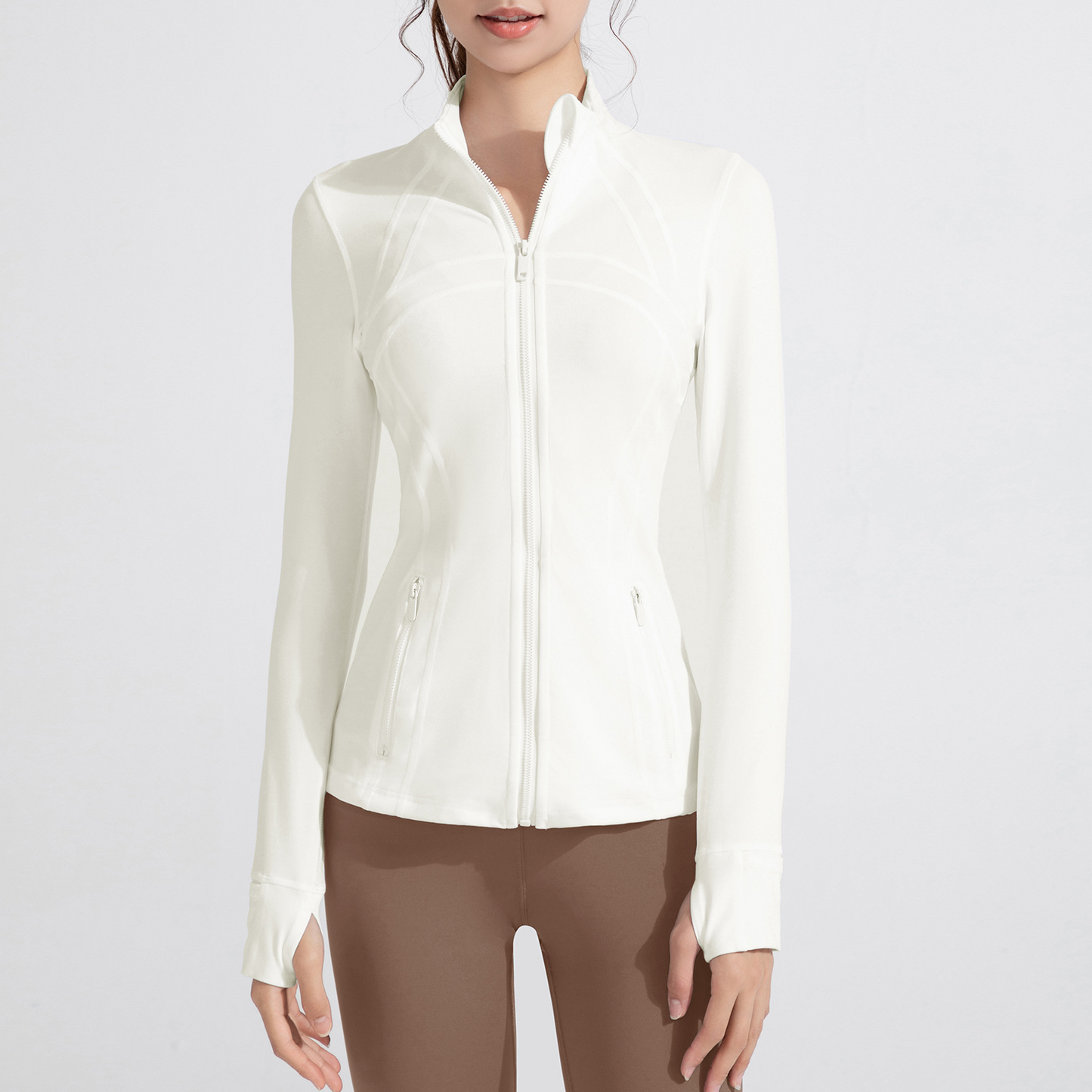 Women's Sports Long Sleeve Zipper Jacket